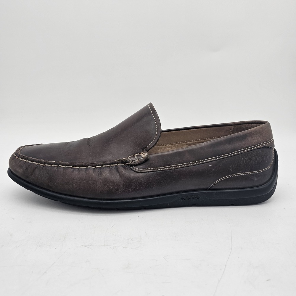 Ecco Classic Mocc 2.0 Loafer Shoes Mens‎ 9-9.5 EU 43 Brown Nubuck Moccasin Slip